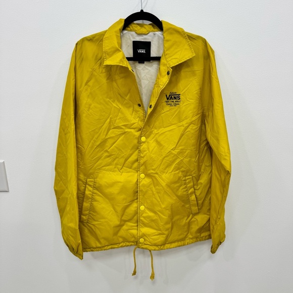 VANS Torrey Jacket Men’s Raincoat Yellow Sz Lg - Picture 4 of 8